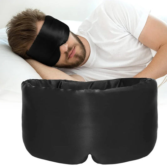 Mulberry Silk Light Blocking Sleep Eyemask Soft Padded Travel Eyeshade Comfort Sleeping Aid for Home Trip